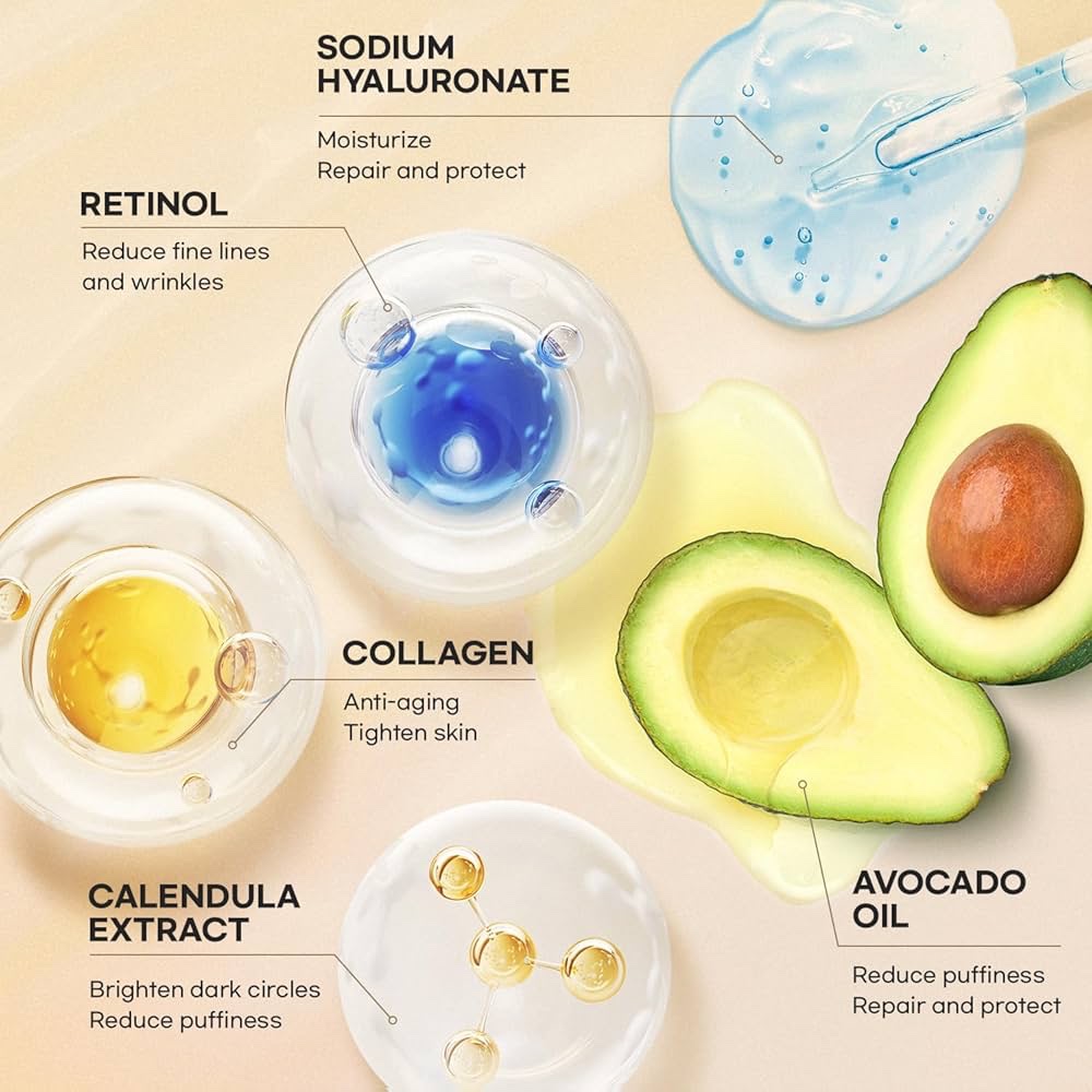 Stick contour des yeux au rétinol avec collagène & acide hyaluronique – Image 3