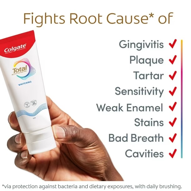 Colgate Total Whitening Toothpaste, 6 oz., – Image 2